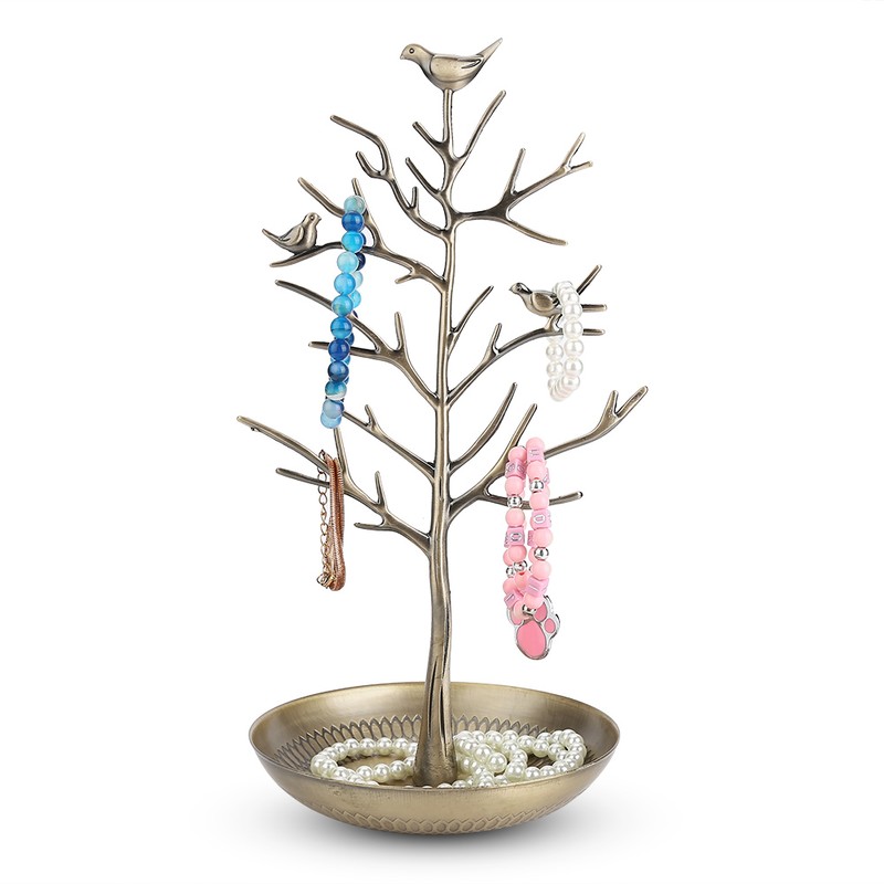 Fashionable Hanger Stand Necklace Bracelet Display Storage Tool Antique Bronze