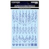 Haikyu Parts Fire Tribal Decal Outline Metallic Violet 1pc Decal