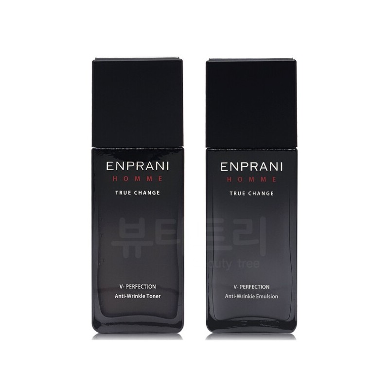 Enprani Homme V-Perfection Anti-Wrinkle Toner + Emulsion Single Set /