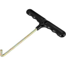 1 Pcs Black Trampoline Spring Pull Tool ，T-Hook Spring Puller Tool to Pull a Trampoline Spring Parts and Accessories （13cm）