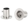 sourcingmap Stainless Steel Cabinet Clothes Closet Rod Bracket Holder Flange