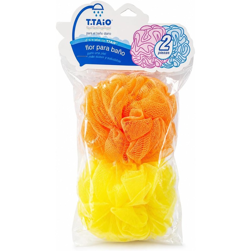 Pack 2 Piezas Borlas Exfoliantes para Baño T Taio I