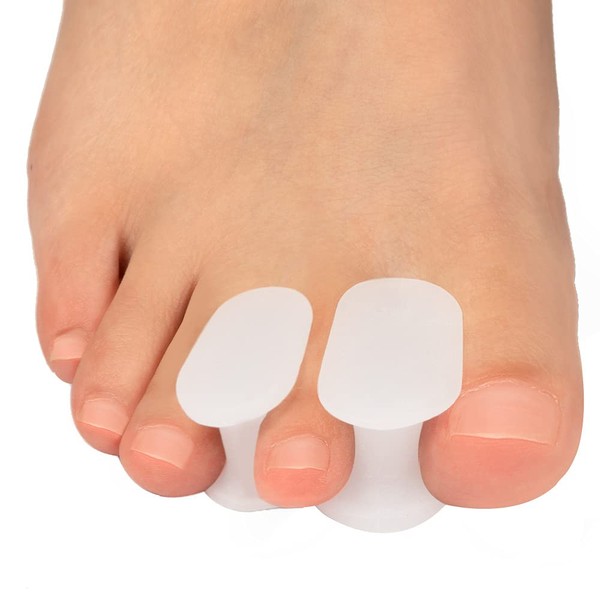 Kimihome 16 Packs Gel Toe Separator Toe Separators - Prevent Friction and Pressure Relief - Relieve Bunion Pain - White