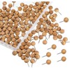 YOUOWO 100 Wooden Thumb Tacks Round Head Push Pins Map