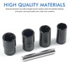 Screw Extractor Set: WIYETY 5-Piece Nut Remover Set, Spiral Profile