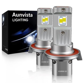 Aunvista 2Pack 9008 LED Light Bulb,30000LM White Bright 6000K, 1:1 Size Replacement Fog Light Bulb Plug-and-Play Easy Installation IP67
