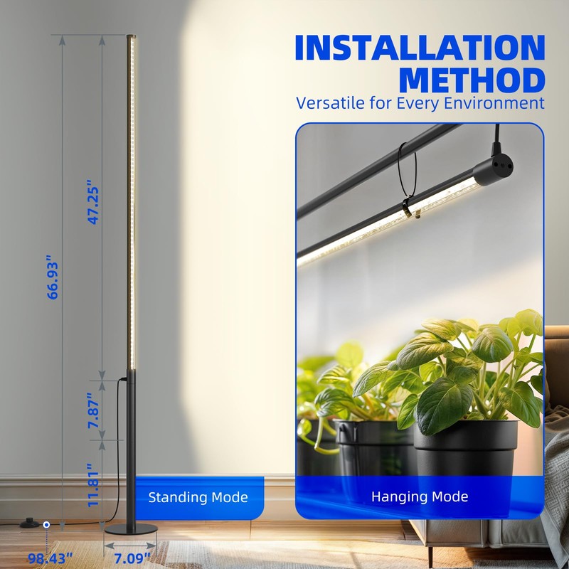 Barrina T10 Pro Standing Grow Light with Timer, 42W, 169