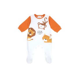 Chicco, Tutina Neonato, Tutina in Morbido e Leggero Cotone, con Comoda Apertura sulla Schiena ed Entrogamba, Ideale per Primavera e Autunno, Designed in Italy, Abbigliamento Neonato 0-24 Mesi