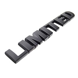 Metal Black Limited Emblem Badge Exterior Trim Decal for Toyota Tundra Sienna Tacoma Highlander 4runner RAV4 Side Rear Trunk Tailgate 5.5 x 0.75 inche