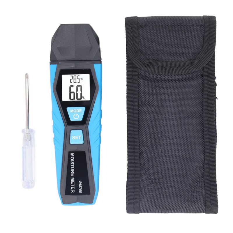 Handheld Moisture Meter LCD Display Digital Moisture Tester for Wood
