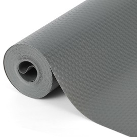 HAUSPROFI Drawer Mat Non-Slip Mat for Shelves Cupboards Drawers Fridge Home Office 30 x 300 cm Can Be Cut to Size Non-Slip Transparent Grey