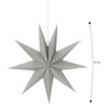 Nordstern Paper Star Set of 3 Christmas Decorations for Windows