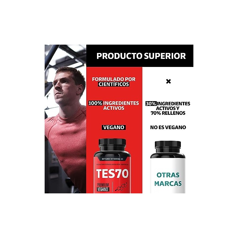 TES7O | HOMBRES | 10 ingredientes | Maca negra, Fenogreco,