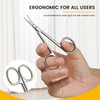 BEZOX Precision Curved Tip Cuticle Scissors - Sharp Scissors for