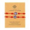 Jasimkiss Evil Eye 7 Knot Lucky Bracelets Adjustable Red String