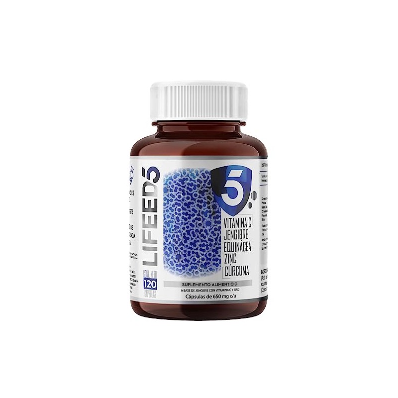 Lifeed Inmune 120 Capsulas Vitamina Jengibre Equinacea Zinc Curcuma Días