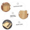 Mikinona Wood Beard Comb Anti-static for Men's Beard Styling Portable