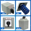 KEYMOO 63A Rotary Changeover Switch with Exterior Box, 4NO 4NC