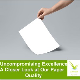 Abaseen 2 Reams 1000 Sheets Printer Paper A4 White | 80 GSM | 210x297mm A4 Printer Paper | Multipurpose Printer Paper for Home and Office Use