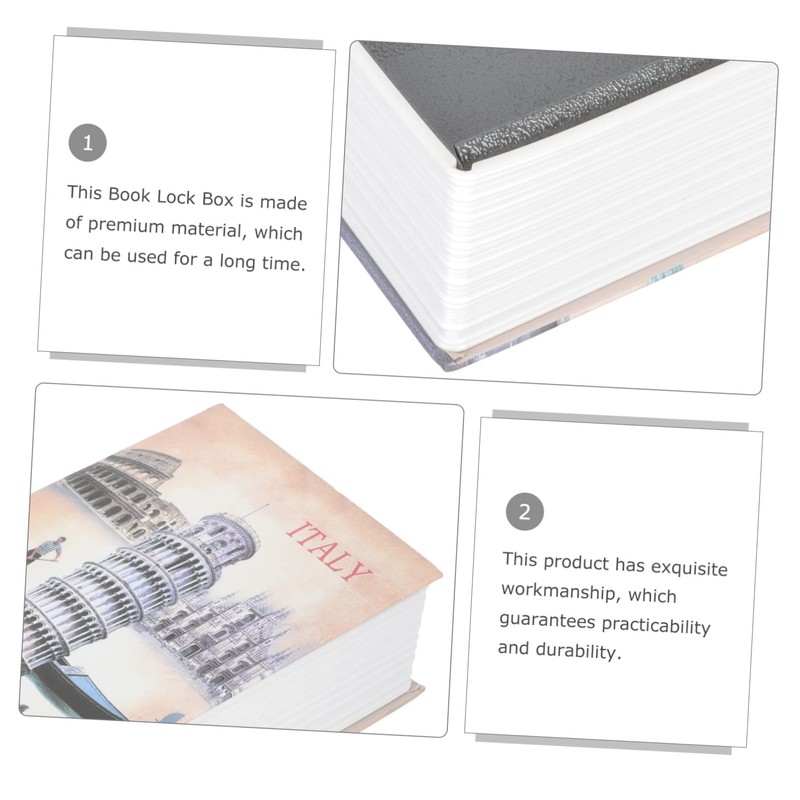 DOITOOL Safe Box Book Safe for Money Secret Storage Compartment