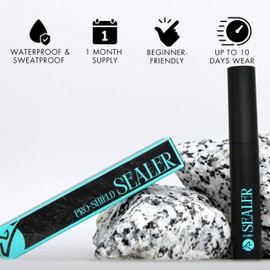 Gazelle Pro-Lock lash Bond | Latex-Free, Precision Brush, Rapid Drying, Long-Lasting Eyelash Bond - Hold for DIY Lash Extensions, Safe for Sensitive Eyes