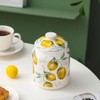 WAIT FLY Ceramic Tea Caddy Tea Canister Large Capacity Food