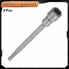 sourcing map 5pcs Nut Driver Drill Bit 12mm Metric Impact