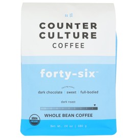 COUNTER CULTURE COFFEE Organic Forty Six Blend Whole Bean Coffee, 24 OZ