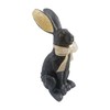 Macosa EX262058 Easter Bunny Black Gold Polyresin 28 cm Decorative