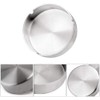 Set of 2 10 cm Stainless Steel Ashtray Modern Tabletop