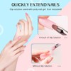 AIJIMEI Poly Nägel Gel 15ml,2Farben Nail Extension Gel Kit Mit