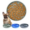 Silicone Slow Feeder Dog Bowls,Puzzle Dog Feeding Bowls with Suction