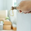[PATIKIL] Brass Key Ring Set of 2 GOLD Brass Screw