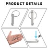 INCREWAY Quick Release Pins, 6 Pieces Hardware Quick Release Carbon
