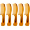 LBY 5-Pack 16 cm(6.3'') Hair Combs, Round Handle Comb Hair