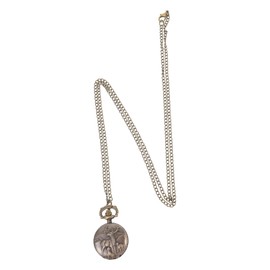 SHOWERORO Vintage Pocket Watch Necklace Quartz Watch with Design for Daily Random Style