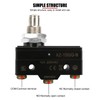 Limit Switch,XZ-15GQ-B 15A 3 Pin Micro Limit Switch Panel Mount