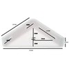 TERF® 12 Pcs Heavy Duty White Plastic 50mm Angel Mounting