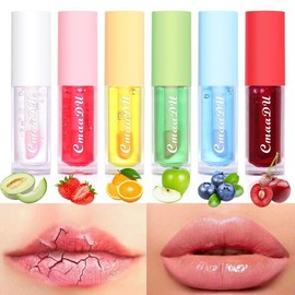 CmaaDu 6 컬러 과일 체인징 립 글레이즈 보습 오래 지속되는 논스틱 컵 CmaaDu 6 Color Fruit Changing Lip Glaze Moisturizing Long Lasting Non-Stick Cup [01 06]