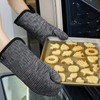BONTHEE Oven Gloves Heat Resistant Extra Long Baking Gloves for