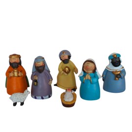 BEST&FREE Nativity Scene for Kids Complete with 7 Nativity Figures 9cm for Nativity Scenes Complete Your Nativity Scene Portal with the Nativity Figures for Kids