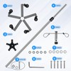 Konmee IV Poles IV Stands Portable Rolling 2 Hook 5