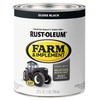 Rust-Oleum 280104 Farm & Implement Enamel Paint, Quart, Gloss Black,