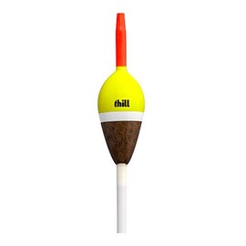 Thill America's Classic Float Fishing Bobber with Buoyant Balsa Wood Body, Pack of 2, 7/8" Oval, Slip Float