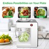 NutriChef 3-in-1 Electric Vegetable Chopper, Spiralizer, and Salad Maker -