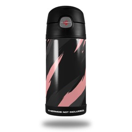 Skin Decal Wrap compatible with Thermos Funtainer 12oz Bottle Jagged Camo Pink (BOTTLE NOT INCLUDED)