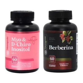Momosie Kit Myo Inositol D-chiro Inositol + Berberina Hcl 97% | 60 Capsulas | Fórmula De Alta Pureza | Bienestar Femenino, Balance Metabólico, Nutrici