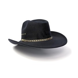 Western Express Felt Finish Cowboy Hat - Pinch Front Style with Gold Band | Cowboy & Cowgirl Hats for Men & Women