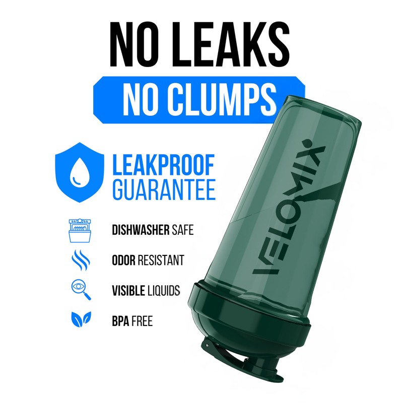VELOMIX -6 PACK- 28 oz Protein Shaker Bottle for Protein