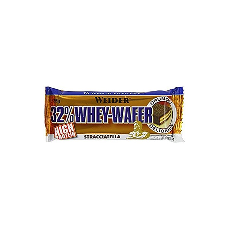 Weider Whey Wafer Bar Stracciatella 24x35g, 1er Pack (1 x